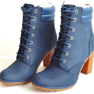Timberland Navy Blue Leather Boots